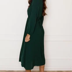 Midi Jurk Met Zakken Leah Smaragd 14 Midi Jurk Met Zakken Leah Smaragd -Mooie Stijl Verkoop Midi Jurk Met Zakken Leah Smaragd 5 586x900 1