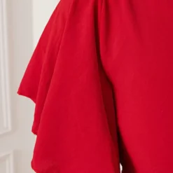 Midi Jurk Nikkie Rood -Mooie Stijl Verkoop Midi Jurk Nikkie Rood 1 586x900 1