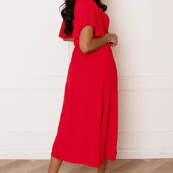 Midi Jurk Nikkie Rood -Mooie Stijl Verkoop Midi Jurk Nikkie Rood 5 586x900 1