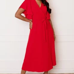 Midi Jurk Nikkie Rood -Mooie Stijl Verkoop Midi Jurk Nikkie Rood 6 586x900 1