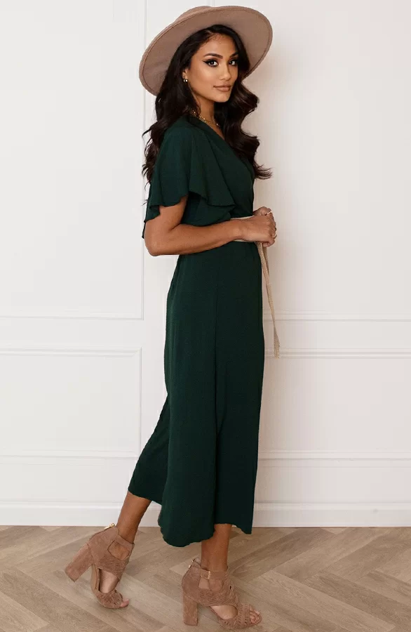 Midi Jurk Nikkie Smaragd 4 Midi Jurk Nikkie Smaragd - Afbeelding 4