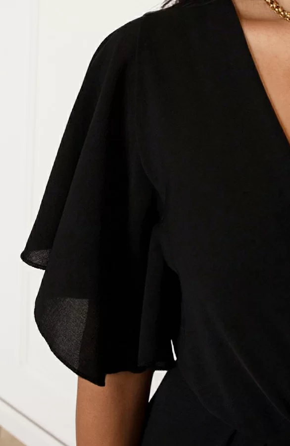 Midi Jurk Nikkie Zwart 7 Midi Jurk Nikkie Zwart - Afbeelding 7