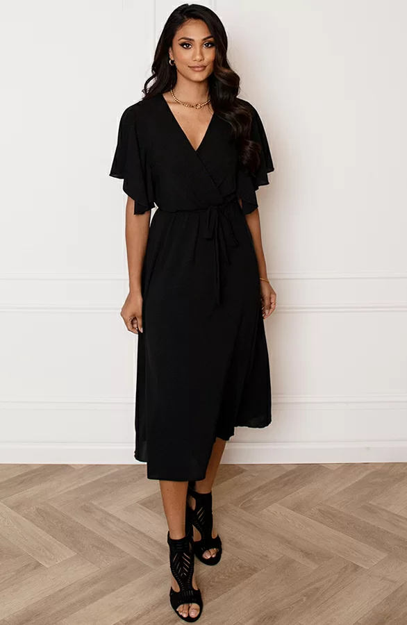 Midi Jurk Nikkie Zwart 9 Midi Jurk Nikkie Zwart - Afbeelding 9