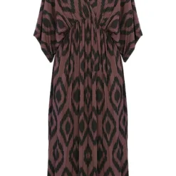 Oversized Jurk Met Print Dyane Choco 13 Oversized Jurk Met Print Dyane Choco -Mooie Stijl Verkoop Oversized Jurk Met Pint Dyane Choco 586x900 1