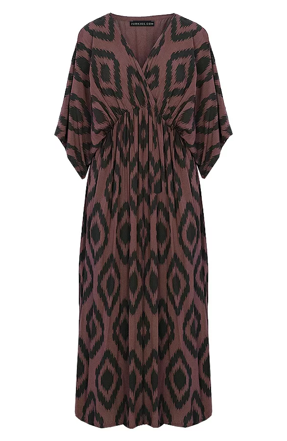 Oversized Jurk Met Print Dyane Choco 7 Oversized Jurk Met Print Dyane Choco - Afbeelding 7