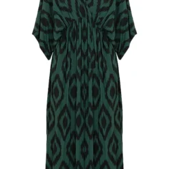 Oversized Jurk Met Print Dyane Smaragd -Mooie Stijl Verkoop Oversized Jurk Met Print Dyane Smaragd 586x900 1