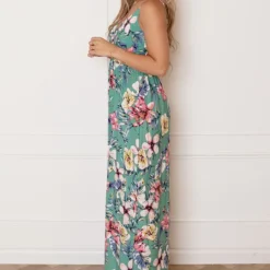 Palm Spaghetti Jurk Jacky Mint -Mooie Stijl Verkoop Palm Spaghetti Jurk Jacky Mint 1 586x900 1