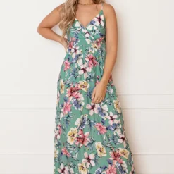 Palm Spaghetti Jurk Jacky Mint