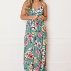 Palm Spaghetti Jurk Jacky Mint -Mooie Stijl Verkoop Palm Spaghetti Jurk Jacky Mint 4 586x900 1