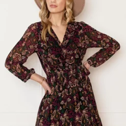 Print Strik Jurk Vivian Multi