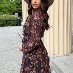 Print Strik Jurk Vivian Multi 15 Print Strik Jurk Vivian Multi -Mooie Stijl Verkoop Print Strik Jurk Vivian Multi 3 586x900 1