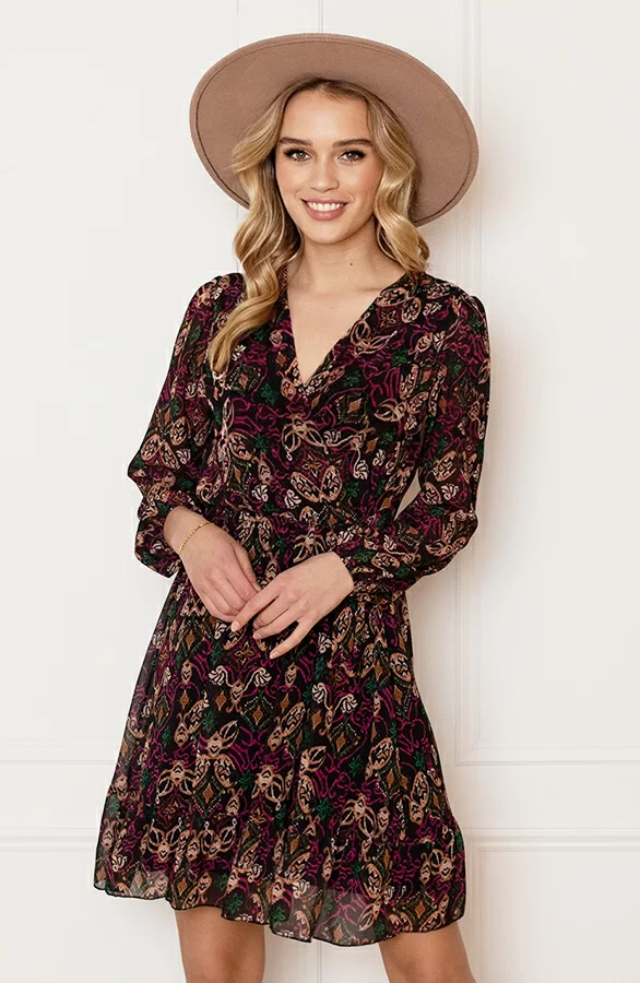 Print Strik Jurk Vivian Multi 2 Print Strik Jurk Vivian Multi - Afbeelding 2