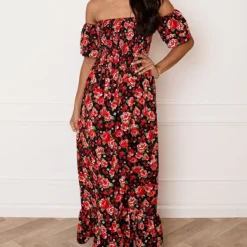 Romantic Off Shoulder Jurk Ilse -Mooie Stijl Verkoop Romantic Off Shoulder Jurk Ilse 2 586x900 1