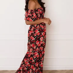 Romantic Off Shoulder Jurk Ilse -Mooie Stijl Verkoop Romantic Off Shoulder Jurk Ilse 5 586x900 1