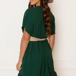 Ruches Jurk Mandy Smaragd -Mooie Stijl Verkoop Ruches Jurk Mandy Smaragd 3 586x900 1