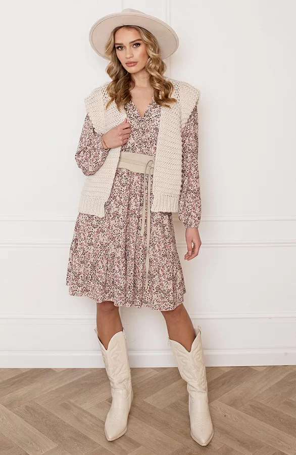 Ruffle Bloemenprint Jurk Saar 7 Ruffle Bloemenprint Jurk Saar - Afbeelding 7