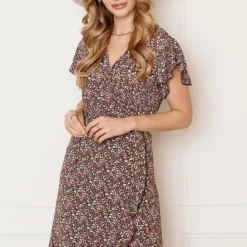 Strik Jurk Bloemenprint Jade Roze