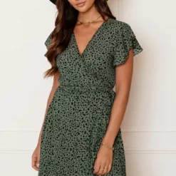 Strik Jurk Cheetahprint Jade Army -Mooie Stijl Verkoop Strik Jurk Cheetahprint Jade Army 6 586x900 1