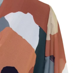 Strik Jurk Met Print Ida Multicolor -Mooie Stijl Verkoop Strik Jurk Met Print Ida Multicolor 1 586x900 2