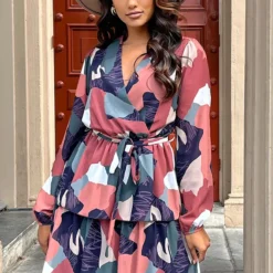 Strik Jurk Met Print Ida Multicolor