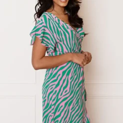 Strik Jurk Zebraprint Jade Groen Roze 9 Strik Jurk Zebraprint Jade Groen Roze -Mooie Stijl Verkoop Strik Jurk Zebraprint Jade Groen Roze 1 586x900 1