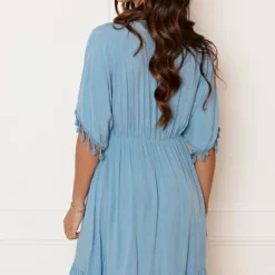 V-hals Lurex Jurk Maris Jeansblauw 12 V-hals Lurex Jurk Maris Jeansblauw -Mooie Stijl Verkoop V hals Lurex Jurk Maris Jeansblauw 6 586x900 1