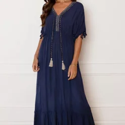 Deal V-hals Lurex Jurk Maxi Maris 19 Deal V-hals Lurex Jurk Maxi Maris -Mooie Stijl Verkoop V hals Lurex Jurk Maxi Marine 4 586x900 3