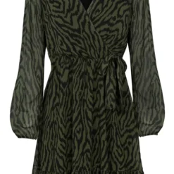 Zebra Strik Jurk Vivian Army