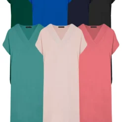 Deal V-hals Midi Jurk Lilly