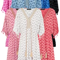 Deal V-hals Lurex Jurk Print Maris -Mooie Stijl Verkoop maris print 586x900 2